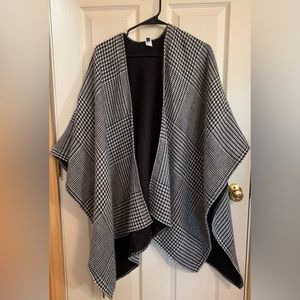 Black and White Poncho